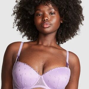 PINK Victoria's Secret Light Pink Lace Bra